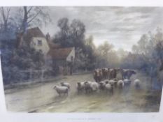 Prints of original works by Elmer Keene entitled " At the close of a Summer`s Day " published by S