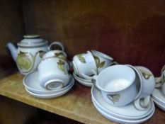 Miscellaneous Pottery including Denby part tea set comprising of 8 cups, 8 saucers, tea pot together
