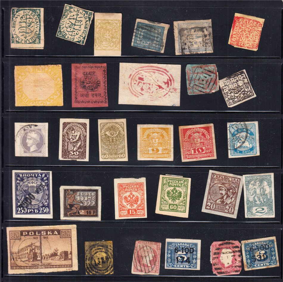 Mixed range incl. early imperf stamps, Gandhi, Belize Birds, China, Ecuador, Hungary, Israel,