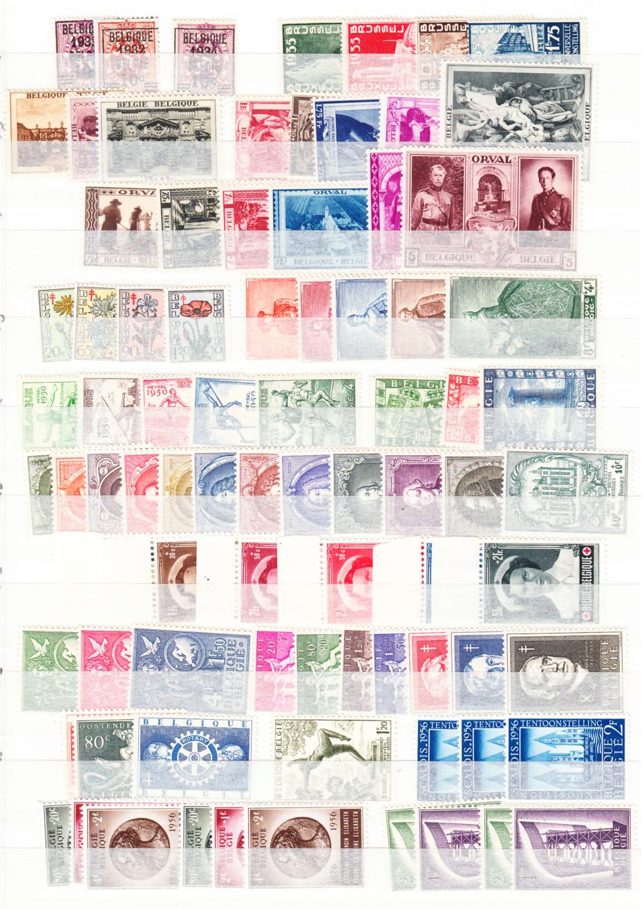 1930-1950s U/M collection on stocksheet incl. 1952 UPU set. STC £960+ (approx 80)