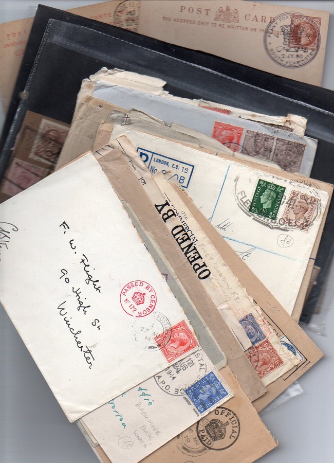 GB postal history, all QV & 4 Kings plus a few stamps 100+ items RESERVE: £50