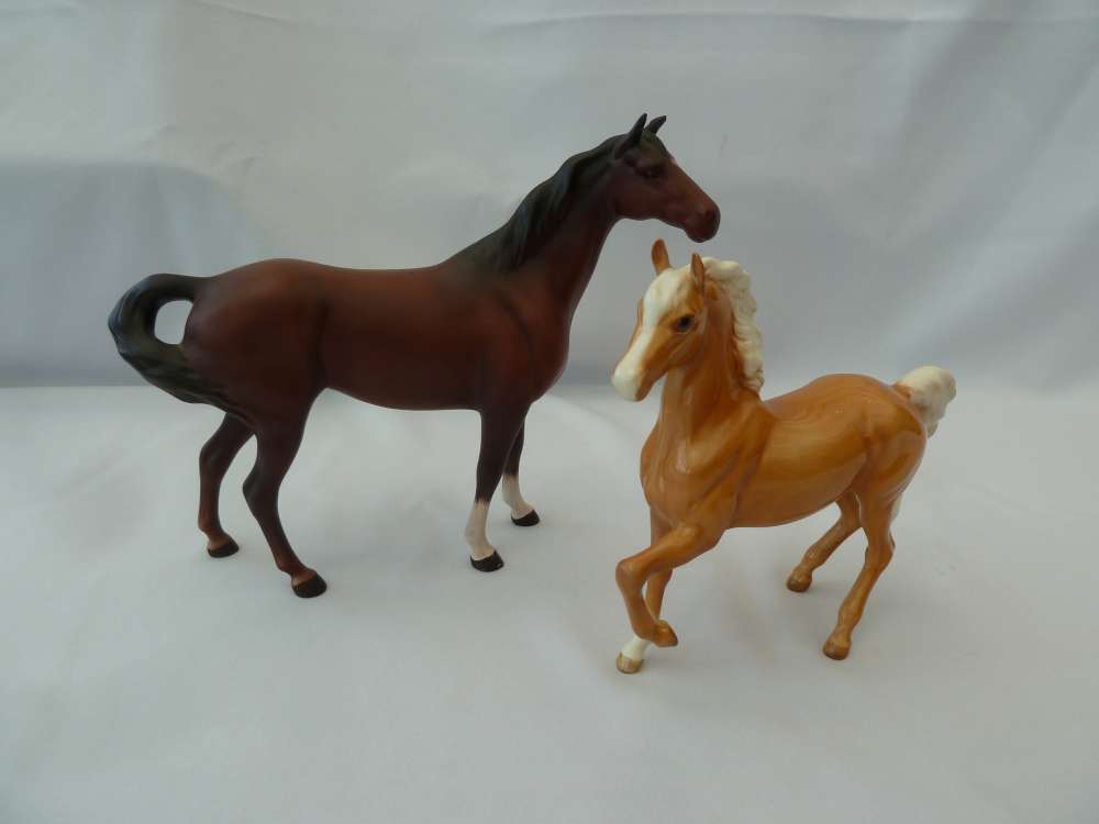 Two Beswick well modelled horses