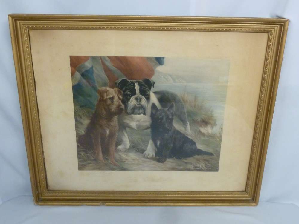 Lillian Cheviot 1884-1932  `Pride of Terriers` signed and stamped - 38 x 46cm