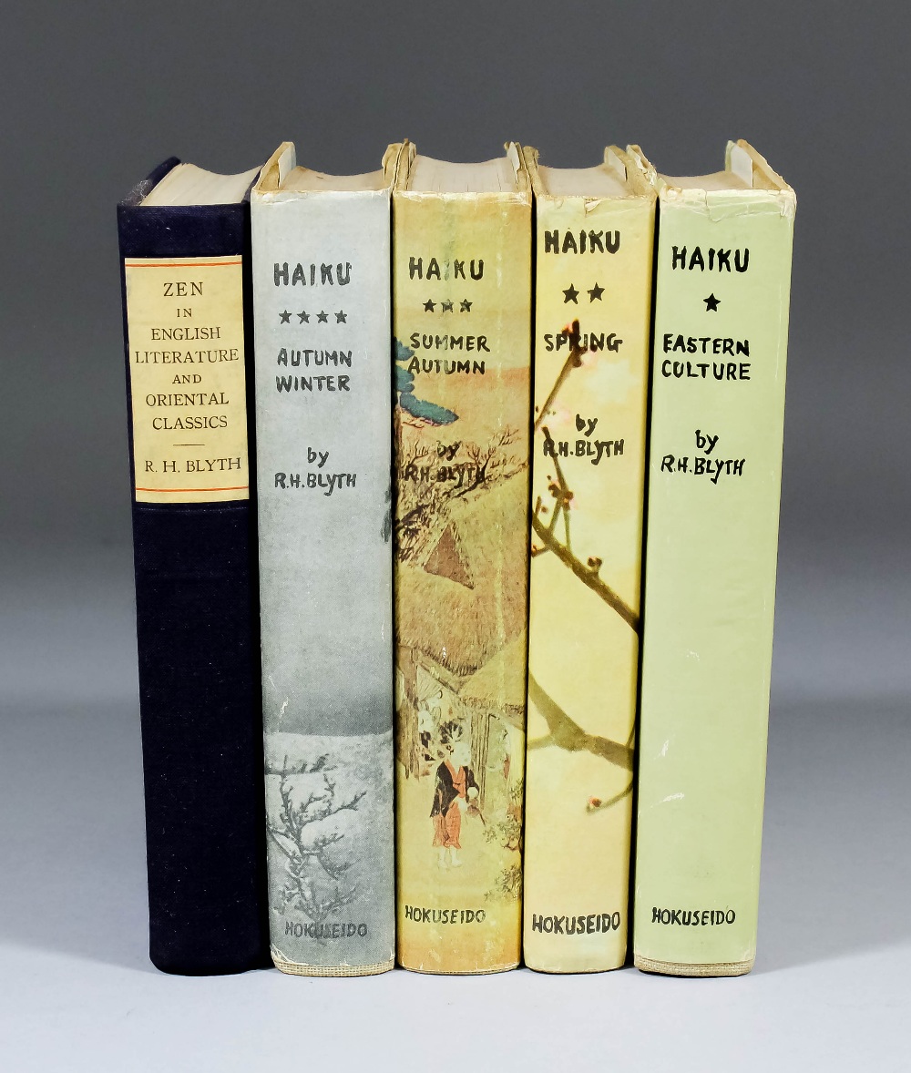 R.H. Blyth - "Haiku", volumes 1-4, printed by Hokuseido, Tokyo 1960 (four volumes), and "Zen in