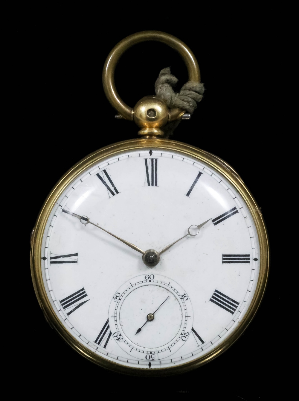 A Victorian Scottish 18ct gold cased open faced pocket watch by Andrew Barrie of Edinburgh, No. 791,