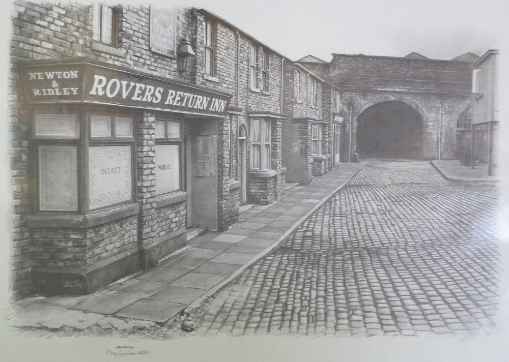 ?MARC GRIMSHAW (B.1957) ARTIST SIGNED LIMITED EDITION PRINT Rovers Return Inn, Coronation Street