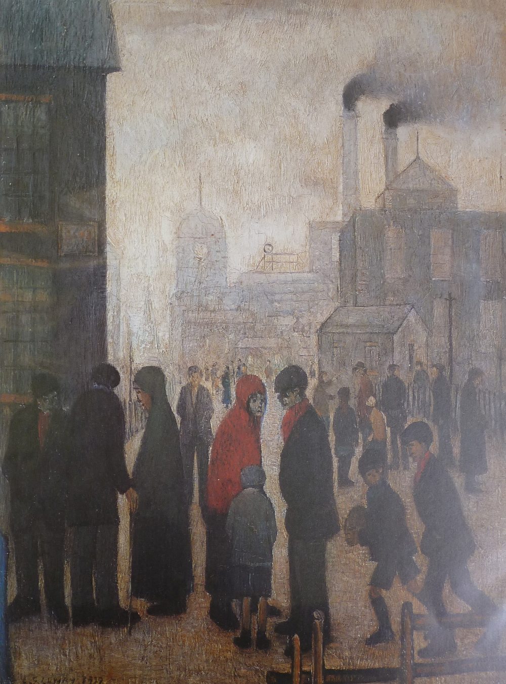 L.S LOWRY (1887-1976) LIMITED EDITION COLOUR PRINT ""Salford Street Scene, 1928"" 311/850, guild