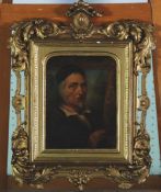 ATTRIBUTED TO AGOSTINO AGLIO (1777 - 1857) OIL PAINTING Portrait of an artist at an easel Unsigned,