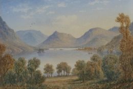WILLIAM TAYLOR LONGMIRE (1841-1914) FOUR WATERCOLOUR DRAWINGS Lake District landscapes Signed and
