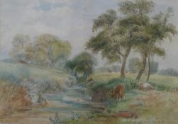 WILLIAM L. APPLETON (nineteenth/ twentieth century)WATERCOLOUR DRAWING `Platt Brook, Rusholme,