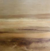 VILYA (Australian Modern) OIL ON BOARD Abstract landscape Signed and dated (19)84 47 ½"" x 47 ½"" (