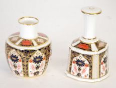 TWO PIECES OF MODERN ROYAL CROWN DERBY JAPAN PATTERN (1128) CHINA comprising: table bell, 5 1/2"" (