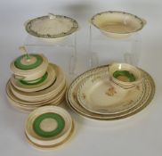 APPROX 20 PIECE 1930`s GRAY`S POTTERY PART DINNER SERVICE, TOGETHER WITH A PAIR OF OTHER 1930`s