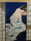 MORTIA AND YURIKIE HARUYO (twentieth century) ARTIST SIGNED SILK SCREEN ARTIST PROOF, finished by