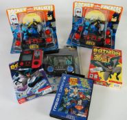 ELECTRONIC GAMES - HULTON BRADLEY `BATMAN AND ROBIN` POCKET PUNCHERS x 2, Tiger `Double Dose of