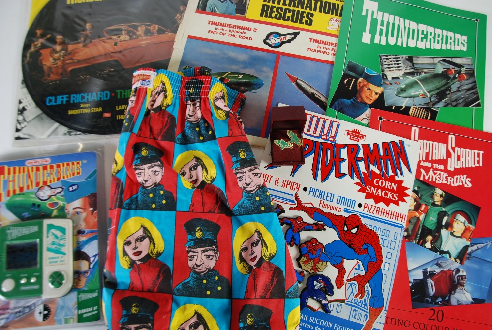 GRANDSTAND MINT AND BOXED LCD `THUNDERBIRDS GAME`,  on card under bubble pack, SUPERMARIONATION (
