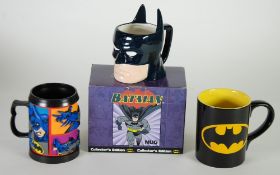 MUGS - CLAY ART COLLECTORS EDITION - Batman climbing (Mint/Box Mint)  STARLINE  Batman Head, WARNER