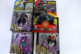 THREE KENNER `LEGENDS OF BATMAN` MINT AND BOXED  FIGURES, on card under bubble pack viz `Crusader