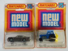 MATCHBOX 75 SUPERFAST c.1976 - No. 3 Turbo Porsche in `New Model` bubble pack, rare colour dark