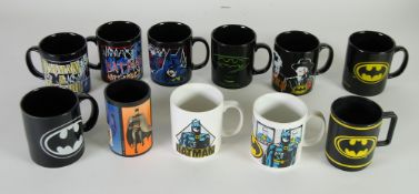 MUGS - VARIOUS BATMAN POTTERY MUGS BY  COLOROLL, STAFFORDSHIRE APPLAUSE (All VG) (11)