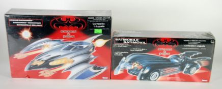 KENNER `BATMAN AND ROBIN` BATMOBILE and ICE GLOW BATHAMMER  and  MATTEL (All Mint/Boxes Mint) (2)