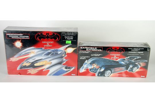 KENNER `BATMAN AND ROBIN` BATMOBILE and ICE GLOW BATHAMMER and MATTEL (All  Mint/Boxes Mint) (2