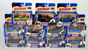 CORGI BATMAN 1/43 D.C. COMIC DIECAST SERIES FROM 1940 BATCAR, 1950, Jokermobile  and 2face car