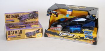 TOYBIZ `The Movie`, 7"" long BLACK TURBINE SOUND BATMOBILE (Mint/Box Mint), MATTEL `Shadow Tek`