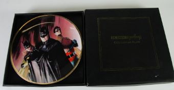 WARNER BROS. 10"" DIAMETER COLLECTORS PLATE, No. 1381 - `The Batman Family` (Mint/Box Mint)