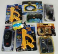 NINE MINT AND BOXED BATMAN RELATED ITEMS to include TWO `Cellular Accessory` MOBILE PHONE COVERS,