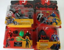 FOUR KENNER `BATMAN AND ROBIN` MINT AND BOXED FIGURES, on card under bubble pack viz Glacier Battle