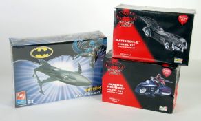 REVELL MONOGRAM 1/25 PLASTIC KITS  `Batman and Robin` BATMOBILE AND ROBIN`S REDBIRD MOTORCYCLE and