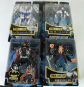 FOUR KENNER PREMIUM COLLECTOR MINT AND BOXED `LEGENDS OF THE DARK KNIGHT`  BATMAN FIGURES, on card