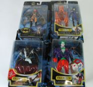 FOUR KENNER PREMIUM COLLECTOR MINT AND BOXED `LEGEND`S OF THE DARK KNIGHT` BATMAN FIGURES, on card