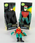 KENNER `BATMAN FOREVER`  MINT/DISPLAY PACKS 15"" CLOTH BATMAN AND ROBIN and `Play by Play` 10""