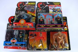 FOUR KENNER `BATMAN THE ANIMATED SERIES` MINT AND BOXED FIGURES on card under bubble pack viz `