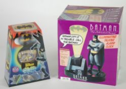 ZEON, BATMAN ANIMATED SERIES MINT AND BOXED ILLUMINATED TALKING ALARM CLOCK, to shine image on