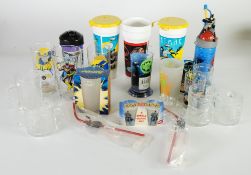 GLASSES AND BEER MUGS, - LARGE COLLECTION OF GLASS AND PLASTIC by various makers including Warner