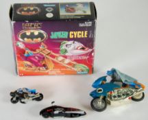 KENNER MINT AND BOXED JOKER CYCLE AND JOKER MASK BOX (Box scuffed and torn) TOGETHER WITH UNBOXED