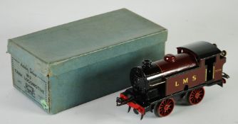HORNBY `O` GAUGE CLOCKWORK M3 TANK 0-4-0 LOCO - LMS No. 2270 c.1931/5 without connecting rods, in