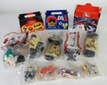 FAST FOOD GIFTS - Batman Toys in plastic bags from Macdonalds, KFC and Burger King ) (All Mint) (