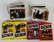 DC COMICS `Official Batman` Cards - Set A (x2) Set B and Set C and a  QUANTITY OF LOOSE CARDS FROM