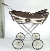 SILVER CROSS `LUXI`  PRAM, in brown and cream