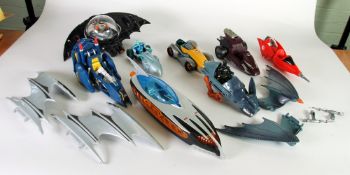 KENNER - UNBOXED PLASTIC TOYS VIZ ICEGLOW, BATHAMMER, GROSPHERE, CAR WINGER, SKYBAT, STALKERS CAR,