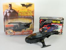 MATTEL `BATMAN BEGINS` MINT AND BOXED BATCOPTER, with blade action, on card under bubble pack (