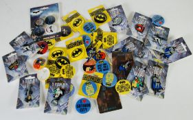 SET OF TWELVE BATMAN `THE ANIMATED SERIES` FIGURAL PIN BROOCHES, each mounted on card, TWO VERY