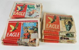 EAGLE COMIC VOL 2 AND VOL 3. May 1951 to April 1953 - Vol 2 missing No. 19, 103 copies all folded