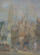 HENRI SCHAFER (late nineteenth) WATERCOLOUR, A PAIR   `Caudebec` and `Evreux Normandy` signed and