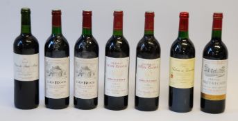 TWO BOTTLES OF CHATEAU JEAN GASSIE, BORDEAUX SUPERIEUR, 1994, TOGETHER WITH TWO BOTTLES OF LES