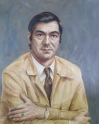 ALN COWNIE OIL PAINTING ON CANVAS Half length portrait of a man Signed and dated 1973 22"" x 18"" (